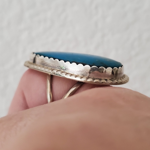 Turquoise Sterling Ring - Picture 2 of 4